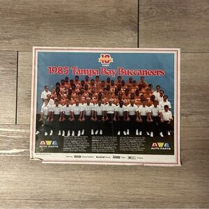 Vintage 1985 Tampa Bay Buccaneers Roster Photo